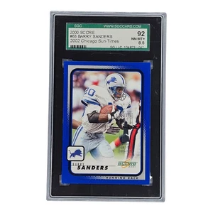 2000 Score 2002 Chicago Sun Times Barry Sanders #68 SP #'d 5/5 SGC 8.5 - Picture 1 of 3