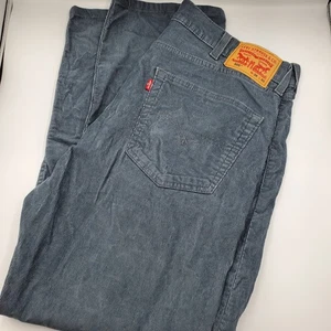 Levi Strauss Co 505 Cordhose Herren W38 L30 blau grau Straight Fit Freizeit - Bild 1 von 8