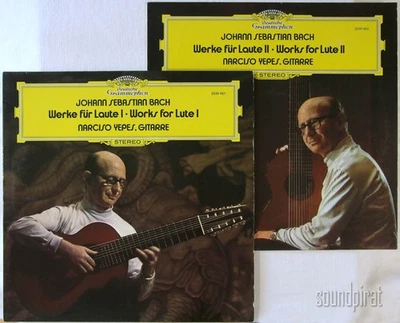 NARCISO YEPES BACH WORKS FOR LUTE I & II DGG ED.1 STEREO 2 LP SET 2530461-2 NM - Image 1 of 4