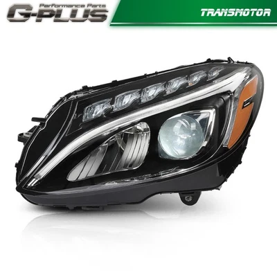 Farol de LED lado esquerdo do motorista LH para Mercedes Benz Classe C W205 2015-2018 C300 - Imagem 1 de 4