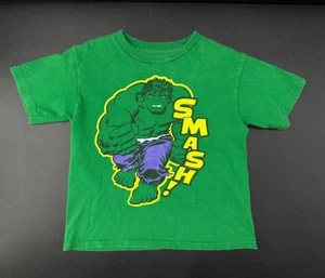 Camisa vintage Marvel Hulk Smash verde niño talla 4T - Imagen 1 de 8