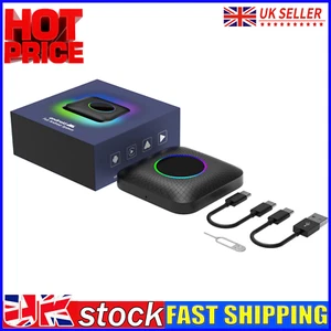 Android 13 Wireless Carplay Box Android Auto Adapter Multimedia Player UK - Picture 1 of 12