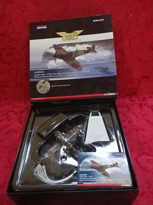 Rare Corgi AA39203 Supermarine Spitfire MKII P7350 BOB Coningsby Lincs Plane Ww2 - Image 1 of 4