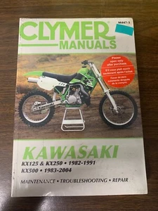New Clymer Repair Manual For Kawasaki KX125 KX250 KX500 M447 - Picture 1 of 2