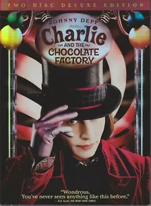 Charlie and The Chocolate Factory - 2-Disc Deluxe Ed & Unopened Trading Cards - Picture 1 of 4