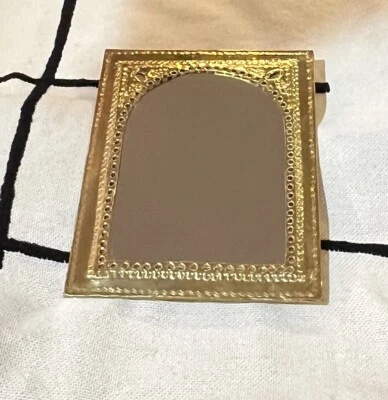 Espejo de pared marroquí - Espejo de latón - Espejo de latón marroquí - Espejo con marco dorado Foto 1 de 4