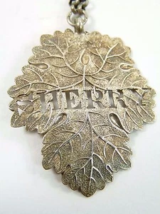 VINTAGE - Sterling Silver - JOSEPH WILLMORE William IV Decanter Label - Sherry - Picture 1 of 1