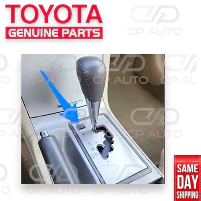 04 - 08 TOYOTA SOLARA SHIFT LOCK RELEASE BUTTON SHIFTER TRIM COVER CAP GRAY NEW - Image 1 of 4