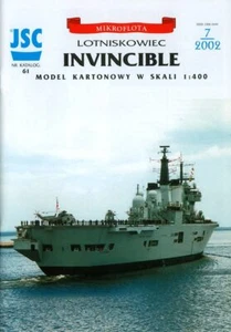 HMS INVICIBLE aircraft carrier - JSC 061 - 1/400 paper model - Picture 1 of 2