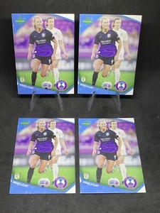 Lote de 4 tarjetas de novato Mikayla Cluff 2022 Parkside NWSL #123 Orlando Pride - Imagen 1 de 6