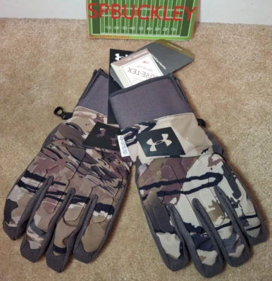 UA UNDER ARMOUR STORM WINDSTOPPER HUNTING GLOVES, 1318575-999, MENS, NWT - Image 1 of 2