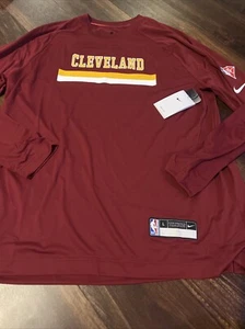 Neu Nike Herren Cleveland Cavaliers NBA Schießen Aufwärmshirt Größe Large weinrot - Bild 1 von 4