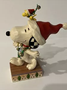 Jim Shore "Jingle Bell Buddies" Snoopy & Woodstock W/ Jingle Bells No Box. w/Tag - Picture 1 of 11