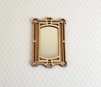 Dollhouse Miniature Art Deco Mirror KIT DIY Medium Size 1:12 Scale 3" x 2" - Image 1 of 4