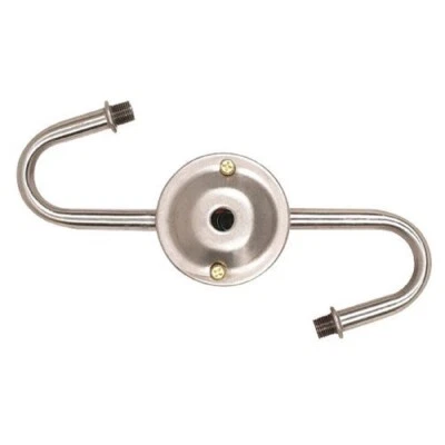 SATCO Lamp parts: 2-lite s-arm cluster body nickel (TG-671S)