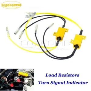 2Pcs LED Load Resistor Indicator Motorcycle Turn Signal Flash Blinker Universal - Picture 1 of 8