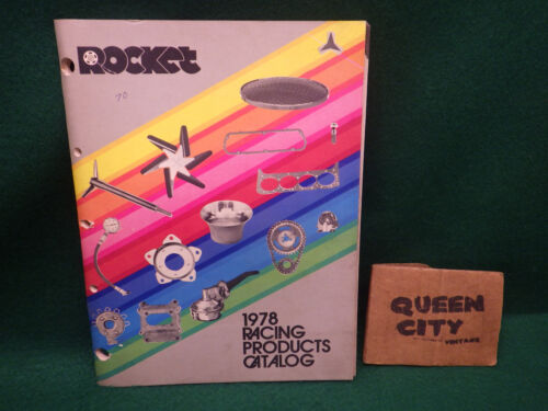 Vintage 1978 Rocket Racing Products catalog hot rod car accessories