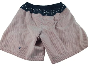 Birddogs Boom For Your Boomstick Herren Medium klassisch plätschig gefütterte Shorts rote Sterne - Bild 1 von 13