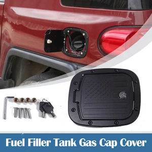 Exterior Fuel Gas Tank Cap Cover Filler Door Trim For Toyota FJ Cruiser 2007-21 - Picture 1 of 20