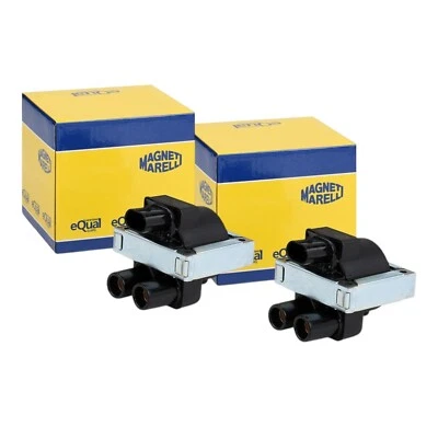 KIT 2 PZ MARELLI BOBINA D'ACCENSIONE per FIAT PANDA 1.2 169 LANCIA YPSILON 2003 - Imagen 1 de 4