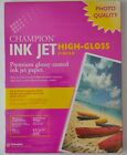 Champion Ink Jet High Gloss Finish 50 Sheet 8.5 x 11 Premium Glossy Coated