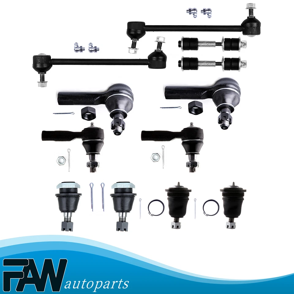 Se adapta a Nissan Frontier Nissan Xterra Tie Rod rótula barra estabilizadora extremo enlace 12 piezas Foto 1 de 4