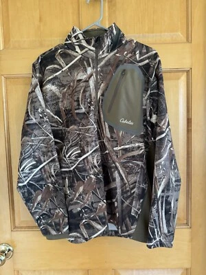 Cabela’s Camo 1/2 Zip Pull Over Shirt Top Men’s Medium - Image 1 of 3