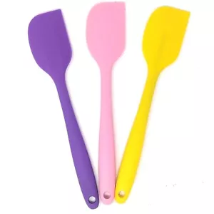 Silicone Spatula Scrapers Set 3-Pack Heat Resistant Kitchen Baking Tools 27cm - Picture 1 of 6