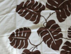 Beautifully Vibrant Signed Italian Silk Scarf with Large Brown Leaves 