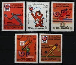 Jordania 1988 - Mi-Nr. 1406-1410 ** - MNH - Olympia Seoul - Imagen 1 de 1