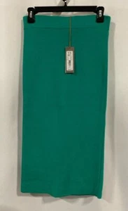 NWT NY&C Womens Green Elastic Waist Regular Fit Straight & Pencil Skirt Size XS - Picture 1 of 3