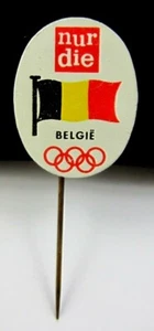OLYMPIC PIN RARE BELGIUM NOC GENERIC 1960s  - Picture 1 of 4