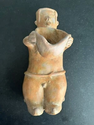 RARE ANCIENNE GRANDE STATUETTE en  TERRE CUITE MesoAmérique. Culture TUMACO ? - Photo 1/4