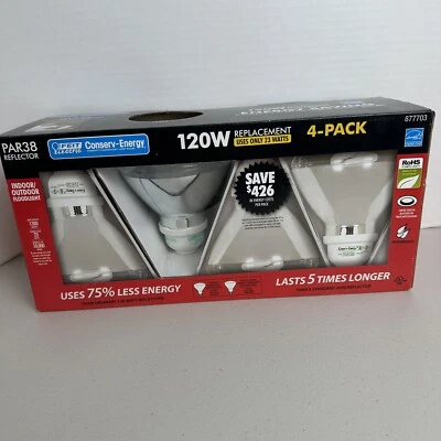 Feit Electric 120W Replacement Uses Only 23W Indoor/outdoor Flood Light 4-Pack - Image 1 of 4