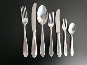 WMF Besteck 3300 Patent Friodur Zwilling Silberauflage 90er 7tlg. 1 Person Alt - Bild 1 von 13