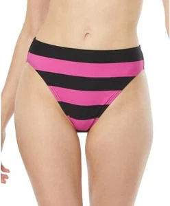 Michael Kors Womens Striped High-Waisted B Pink M L - Picture 1 of 2