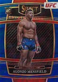 Alonzo Menifield 2022 Panini Select UFC - Blue Prizms RC #4 - - Image 1 of 2