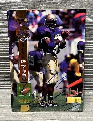 1994 Signature Rookies Autographs John Thierry #54 Alcorn State #4196 of 7750 - Image 1 of 3