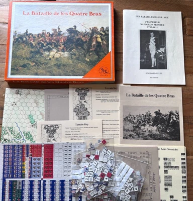 Clash of Arms La Bataille de les Quatre Bras  Volume VI Napoleon war game - Image 1 of 4