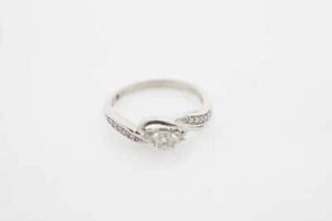 10k Nachlass Verkauf Diamant Verlobungsring Vintage Stil 0,26ct Weißgold Damen - Bild 1 von 6