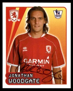 Merlin Premier League 2007/2008 - Jonathan Woodgate Middlesbrough No. 410