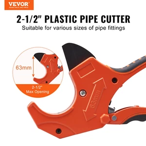 PVC Pipe Cutter - Heavy Duty Tube Cutting Tool with Spare Blade - Picture 1 of 10