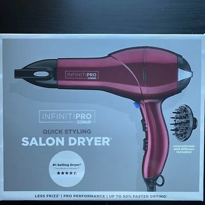 Infiniti Pro Conair Quick Styling Salon Dryer Less Frizz Pro Performance - Image 1 of 2