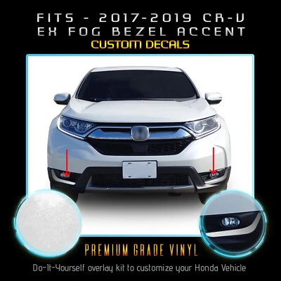 Наклейка на отделку противотуманных фар для Honda CRV CR-V EX EX-L 2017–2019 годов выпуска глянцевая матовая - Изображение 1 из 4