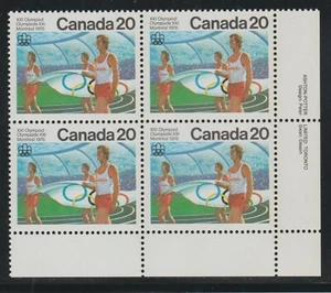 1976 Canada SC# 682 LR - Olympic Ceremonies - Plate Block M-NH Lot# 2653d - Picture 1 of 1