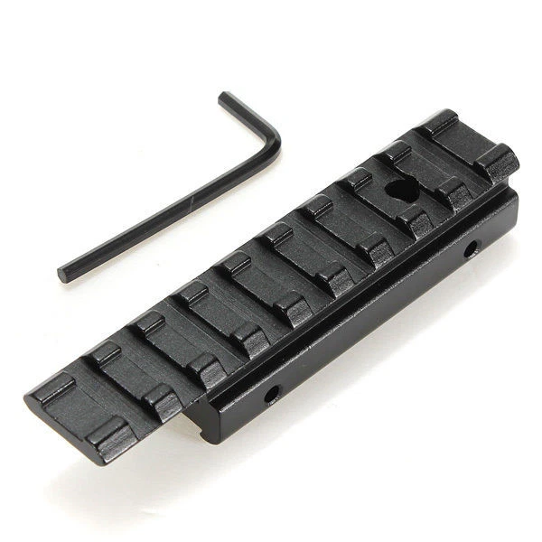 Dovetail Picatinny Weaver Rail Adapter 11mm to 20mm Tactical Scope Extend Mount - Image 1 of 4