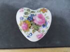 Trinket Box Pill Box Royal Windsor Fine Bone China Heart Shaped Floral Design