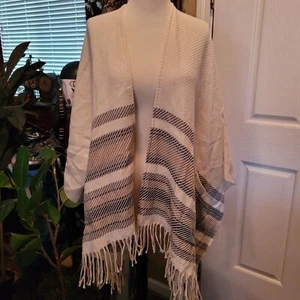 Neu Abercrombie & Fitch Schal Top Strick Reitsport Luxus Preppy Winter Quasten - Bild 1 von 8