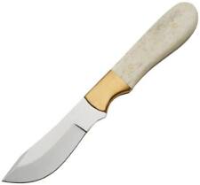 Rite Edge Skinner Fixed Knife 3.25" Stainless Steel Blade White Handle - DH-8014