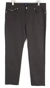 Harmont & Blaine Uomo Pantaloni 56 Marrone Regular Cotone Stretch Jean Stile - Foto 1 di 10
